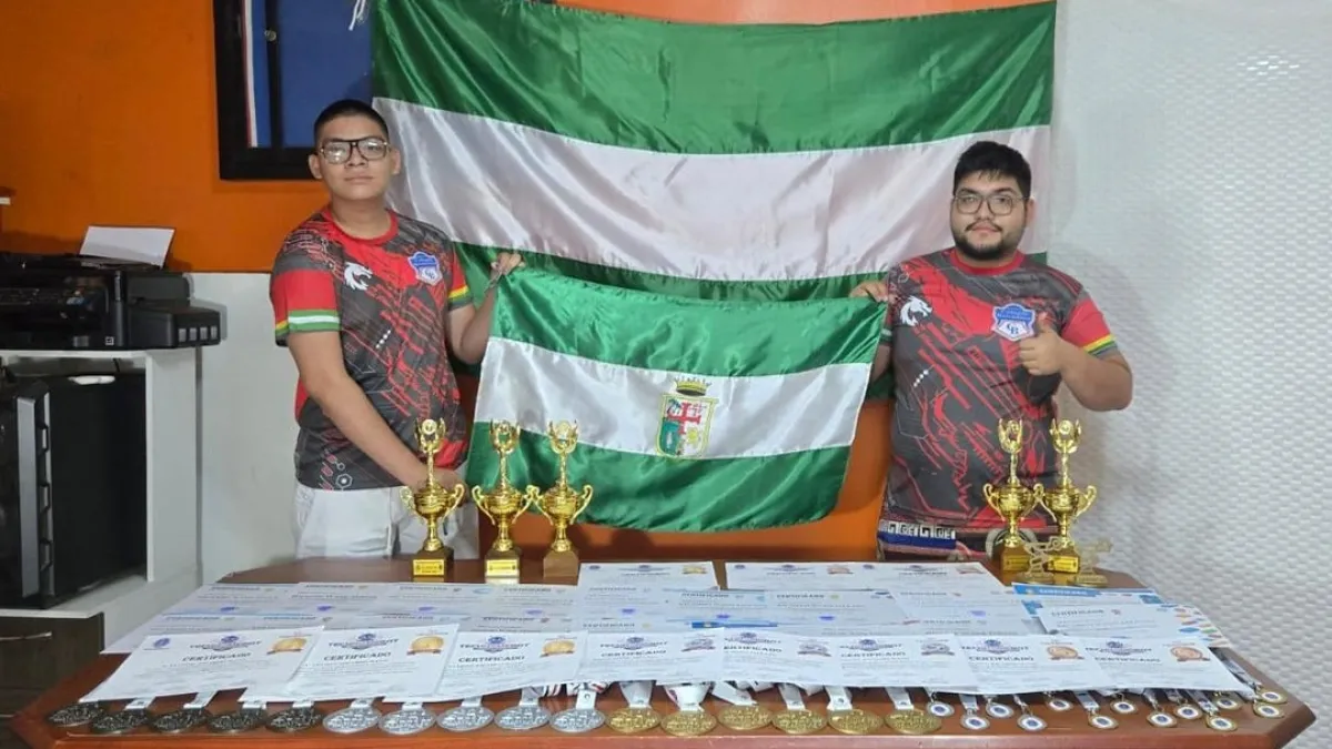 Bolivianos que ganaron concurso científico en España arrasan en competencias nacionales de robótica.